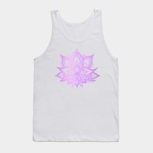 Lavender Lotus Flower Tank Top